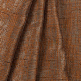 Cashmere/Terracotta Polyester Brocade