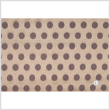 Gold/Chocolate Polka Dots Woven