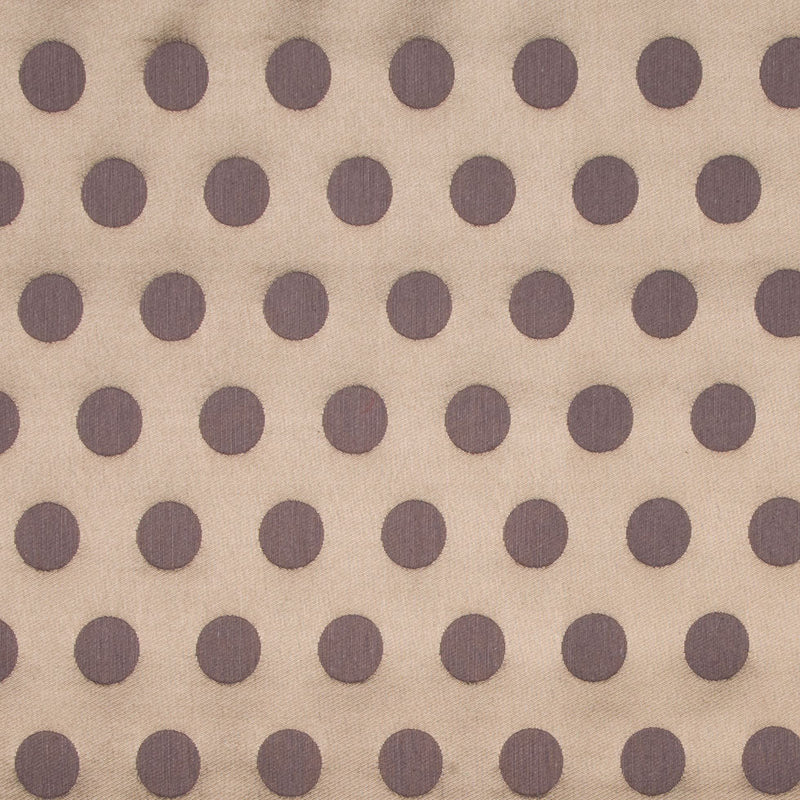 Gold/Chocolate Polka Dots Woven
