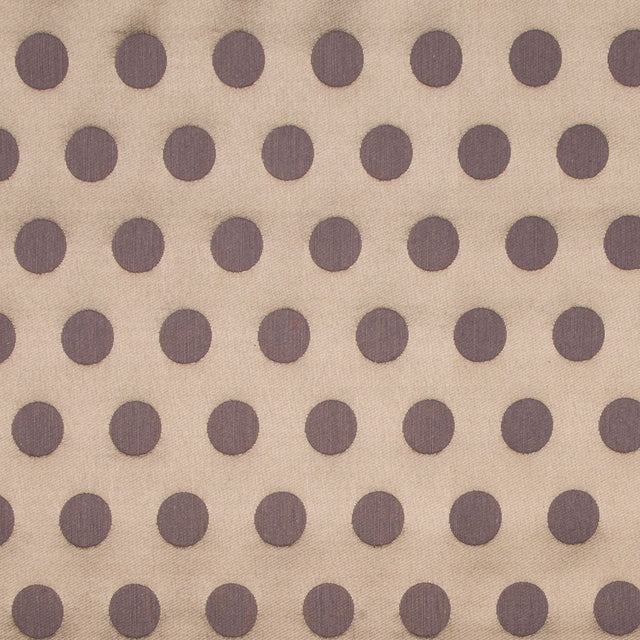 Gold/Chocolate Polka Dots Woven