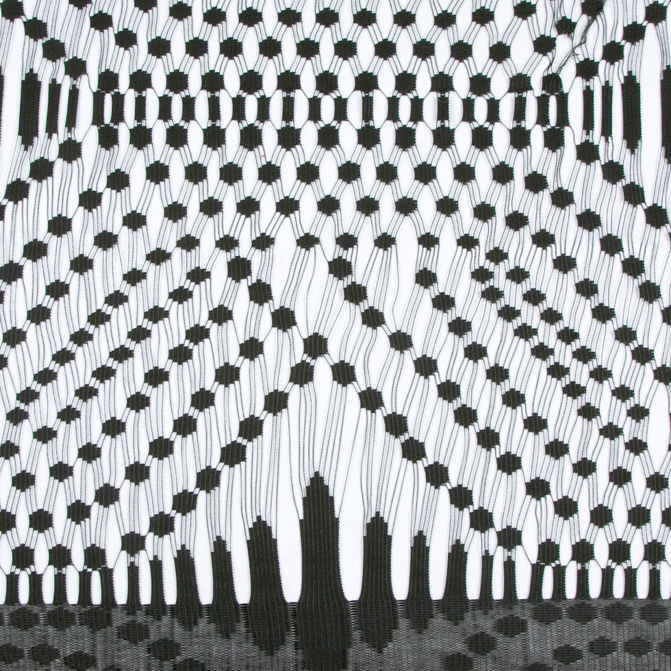 Black Classical Poly Lace Panel
