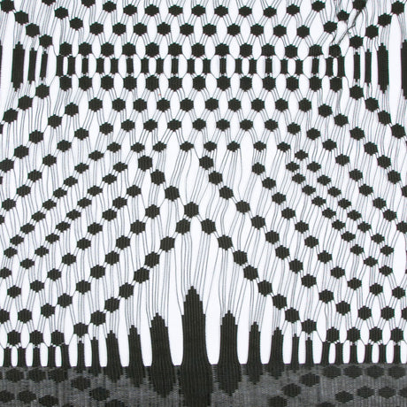 Black Classical Poly Lace Panel