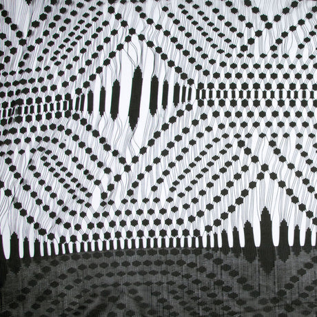 Black Classical Poly Lace Panel