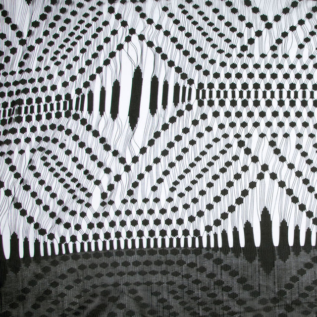 Black Classical Poly Lace Panel