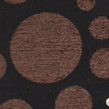 Black/Brown Polka Dots Woven