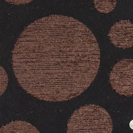 Black/Brown Polka Dots Woven