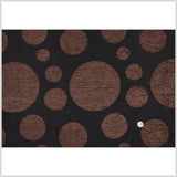 Black/Brown Polka Dots Woven