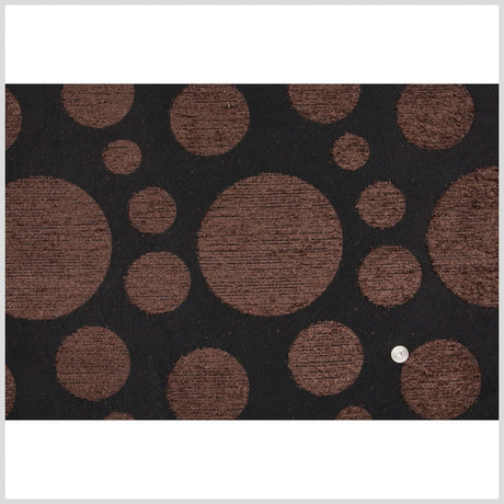 Black/Brown Polka Dots Woven
