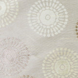 Citra Green/Victorian Gold/Cream Floral Shantung /Dupioni