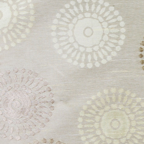 Citra Green/Victorian Gold/Cream Floral Shantung /Dupioni