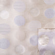 Cream/Ice Blue Geometric Shantung /Dupioni