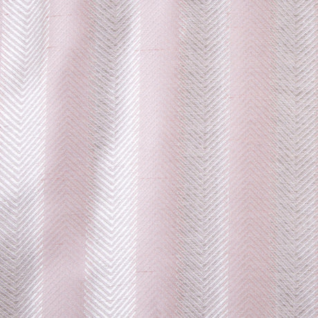 Baby Pink/Cream Stripes Shantung /Dupioni