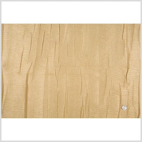 Dark Camel Crinkled Woven