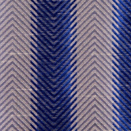 Sparta Blue/Cashmere Stripes Shantung /Dupioni