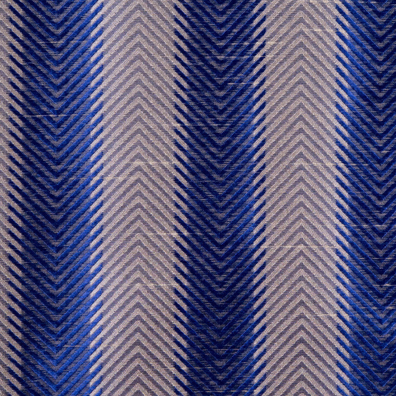Sparta Blue/Cashmere Stripes Shantung /Dupioni