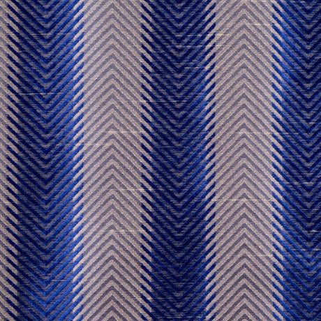 Sparta Blue/Cashmere Stripes Shantung /Dupioni