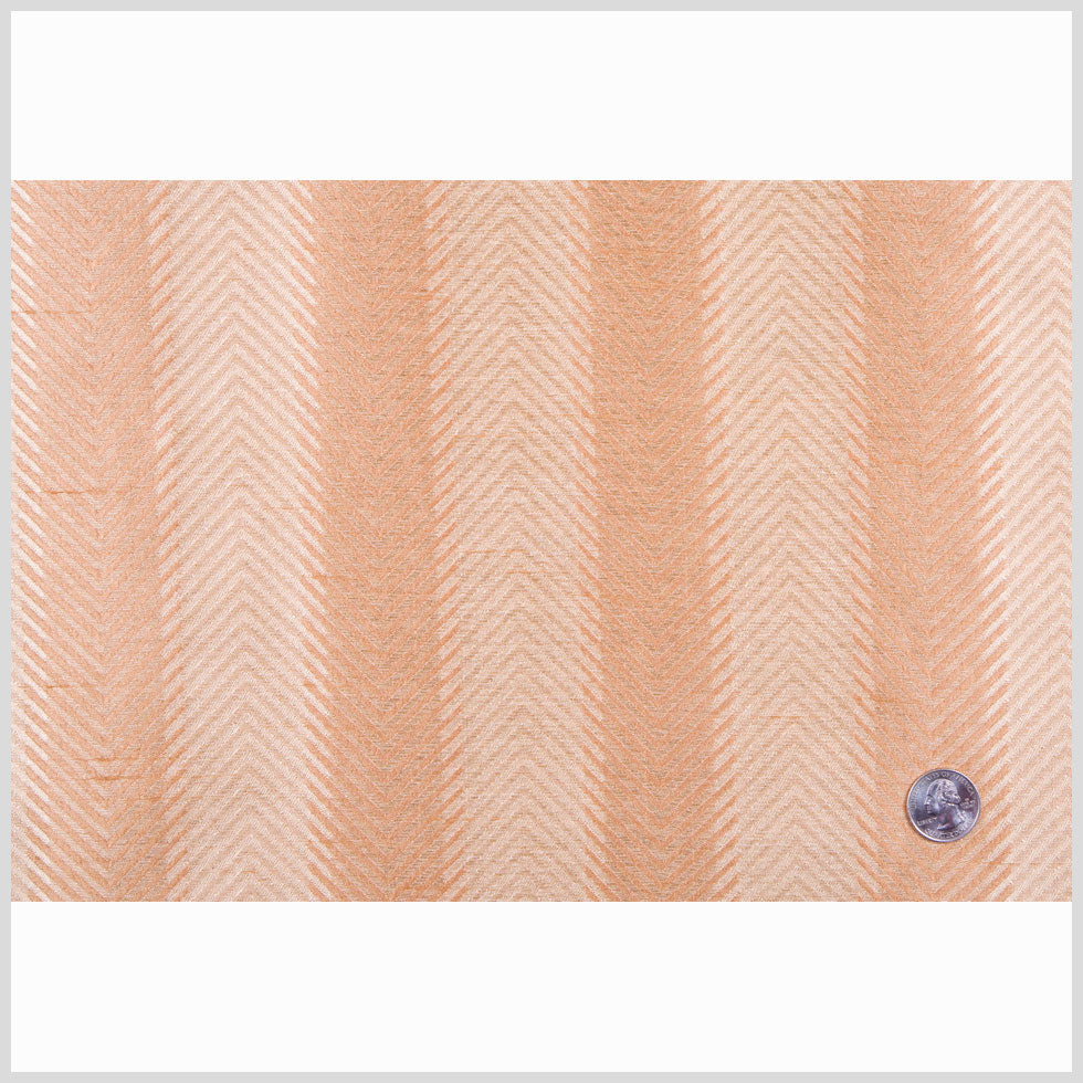 Cinnamon/Soft Gold Stripes Shantung /Dupioni