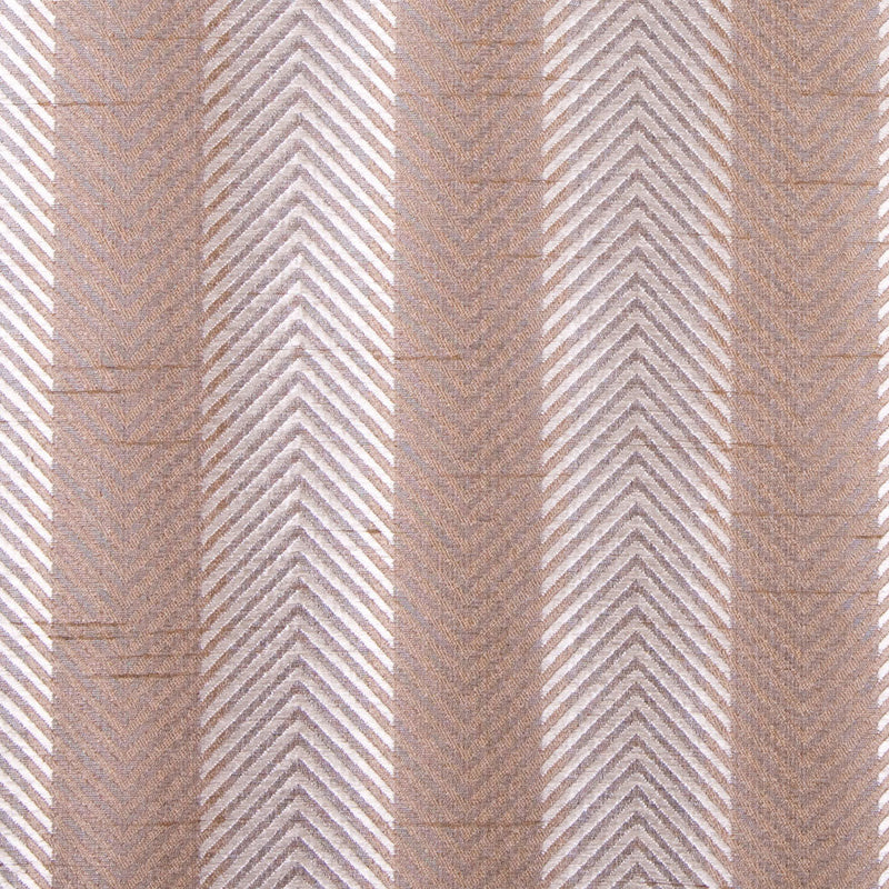 Bronze/Candlelight Glow Silver Stripes Shantung /Dupioni