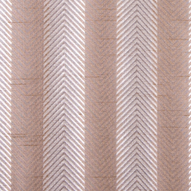 Bronze/Candlelight Glow Silver Stripes Shantung /Dupioni