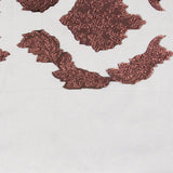 Chocolate/Copper Damask Sheer