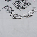 Black/Silver Damask Sheer
