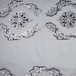 Black/Silver Damask Sheer