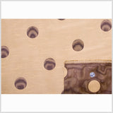 Chocolate/Antique Gold Polka Dots Shantung /Dupioni