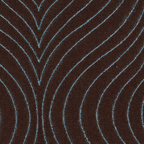 Iridescent Chocolate/Blue Geometric Woven