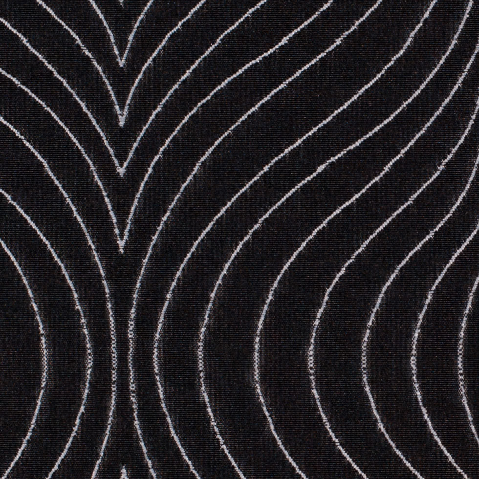 Iridescent Black/White Geometric Woven