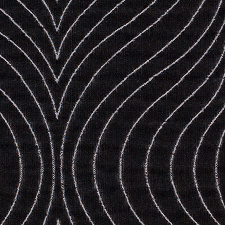 Iridescent Black/White Geometric Woven