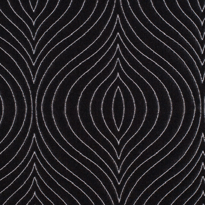 Iridescent Black/White Geometric Woven