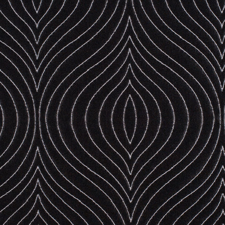 Iridescent Black/White Geometric Woven