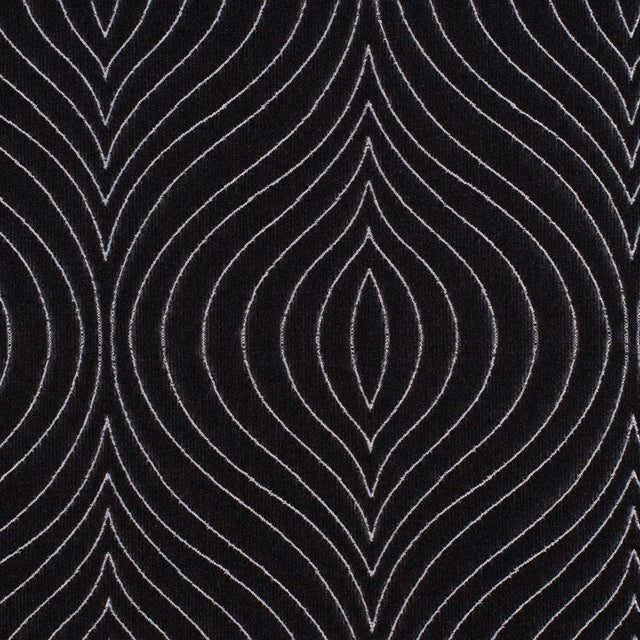 Iridescent Black/White Geometric Woven