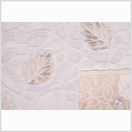 Beige/Victorian Gold Floral Shantung /Dupioni