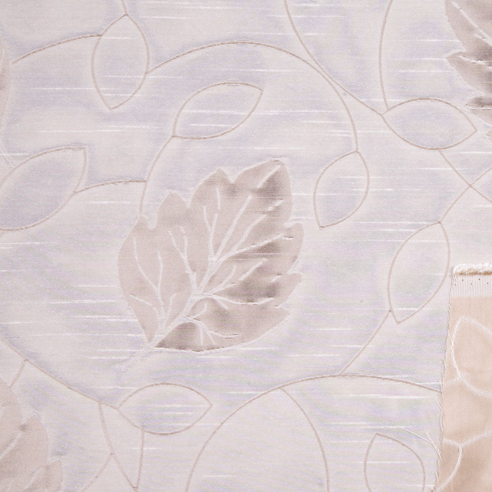 Beige/Victorian Gold Floral Shantung /Dupioni