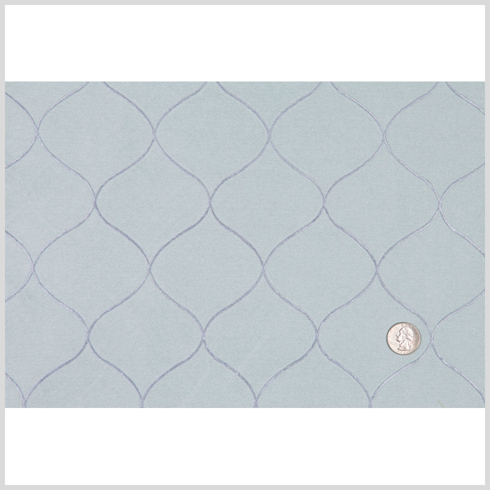 Blue Diamonds Embr & Eyelet