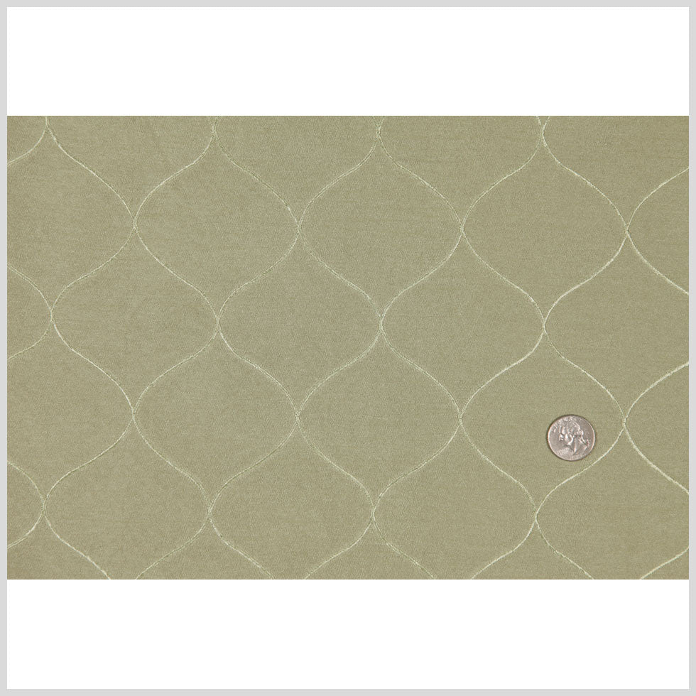 Green Diamonds Embr & Eyelet