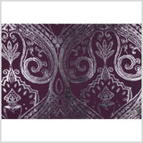 Aubergine Damask Prints