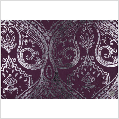Aubergine Damask Prints