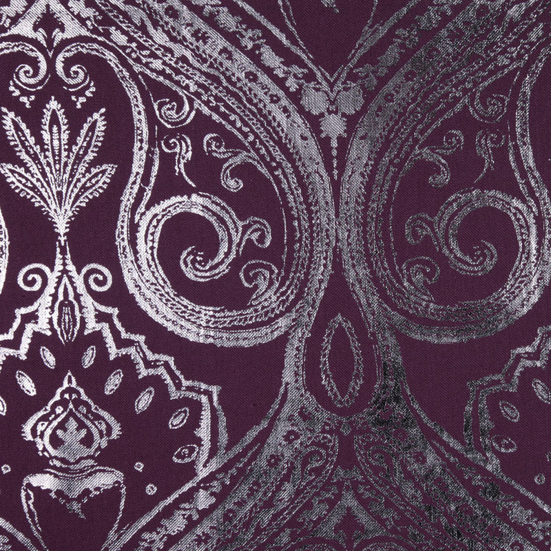 Aubergine Damask Prints