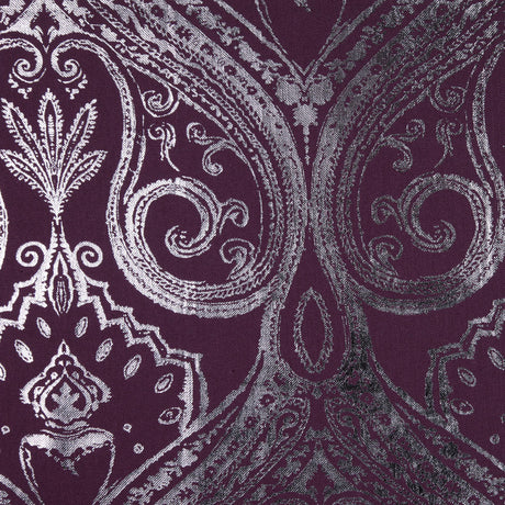 Aubergine Damask Prints