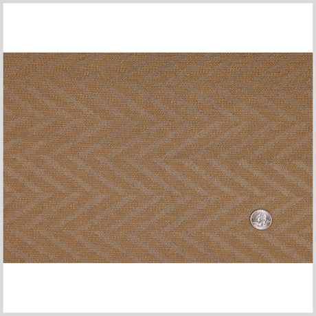 Beige/Sienna Zig Zag Woven
