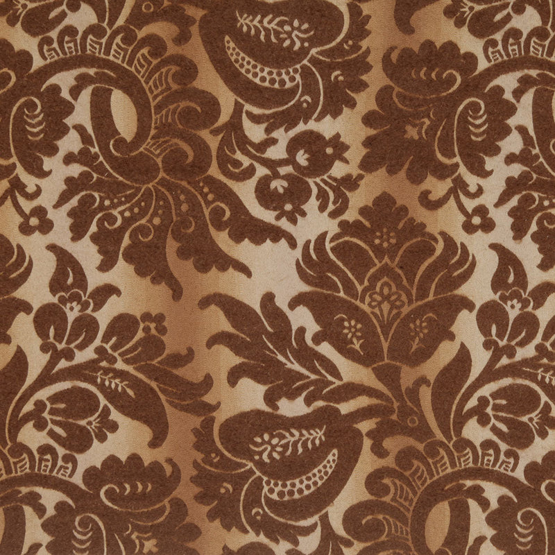 Beige/Brown Floral Brocade