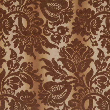 Beige/Brown Floral Brocade