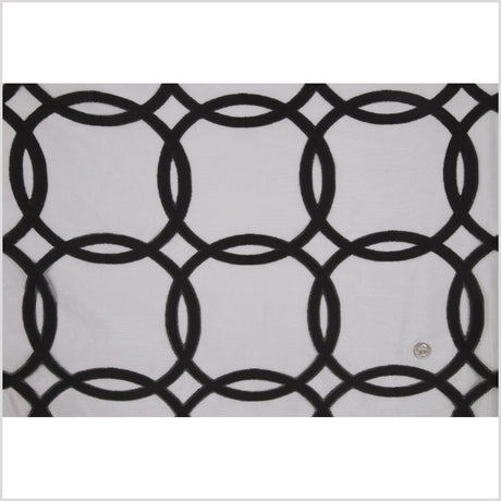 Black 40350 Geometric Sheer