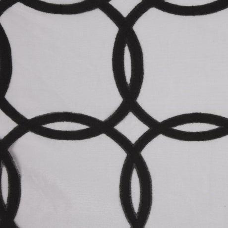 Black 40350 Geometric Sheer