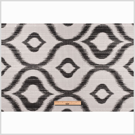 Black/White 40950 Ikat Woven