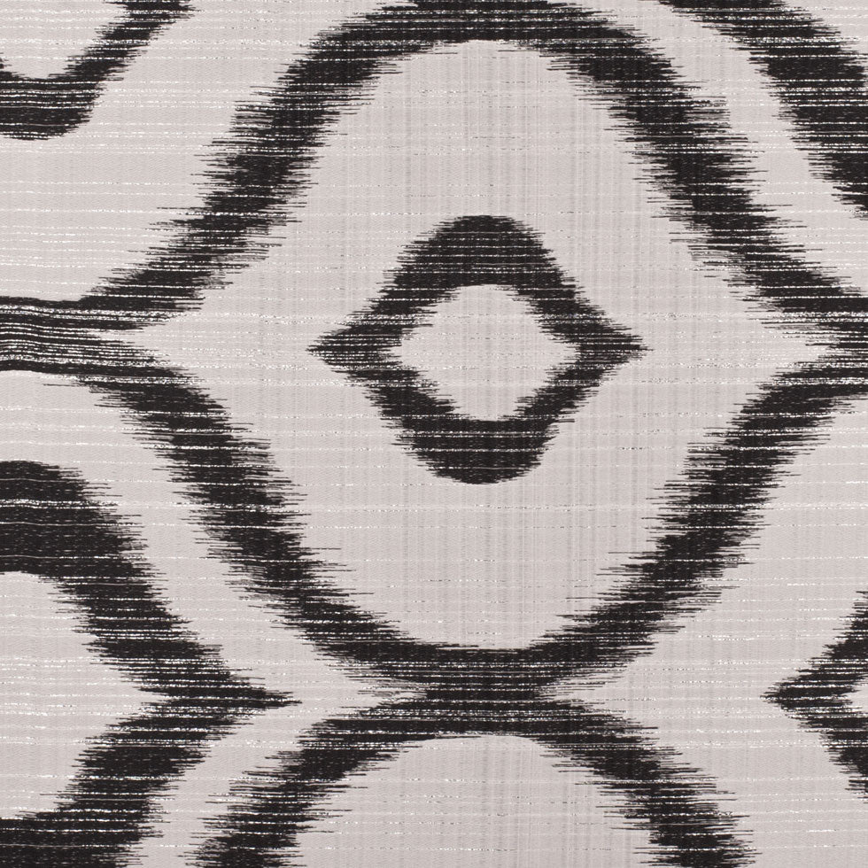 Black/White 40950 Ikat Woven