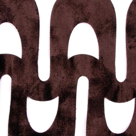 Chocolate Lazer Cut Velvet