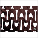 Chocolate Lazer Cut Velvet